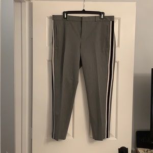 Banana Republic Striped Avery Ankle Pants
